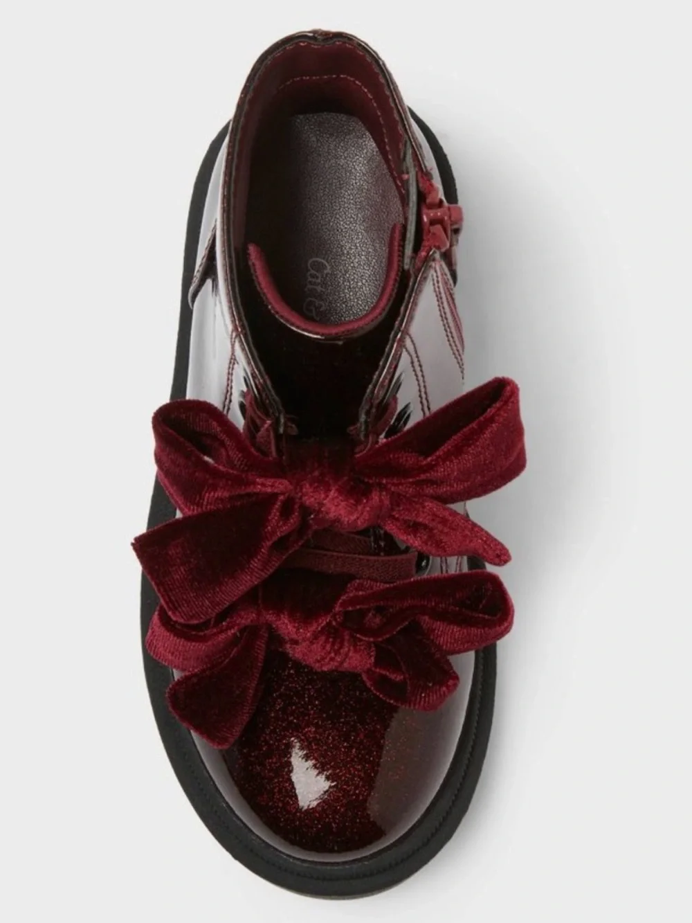Cat & Jack Toddler Estes Shimmer Combat Boots Size 8